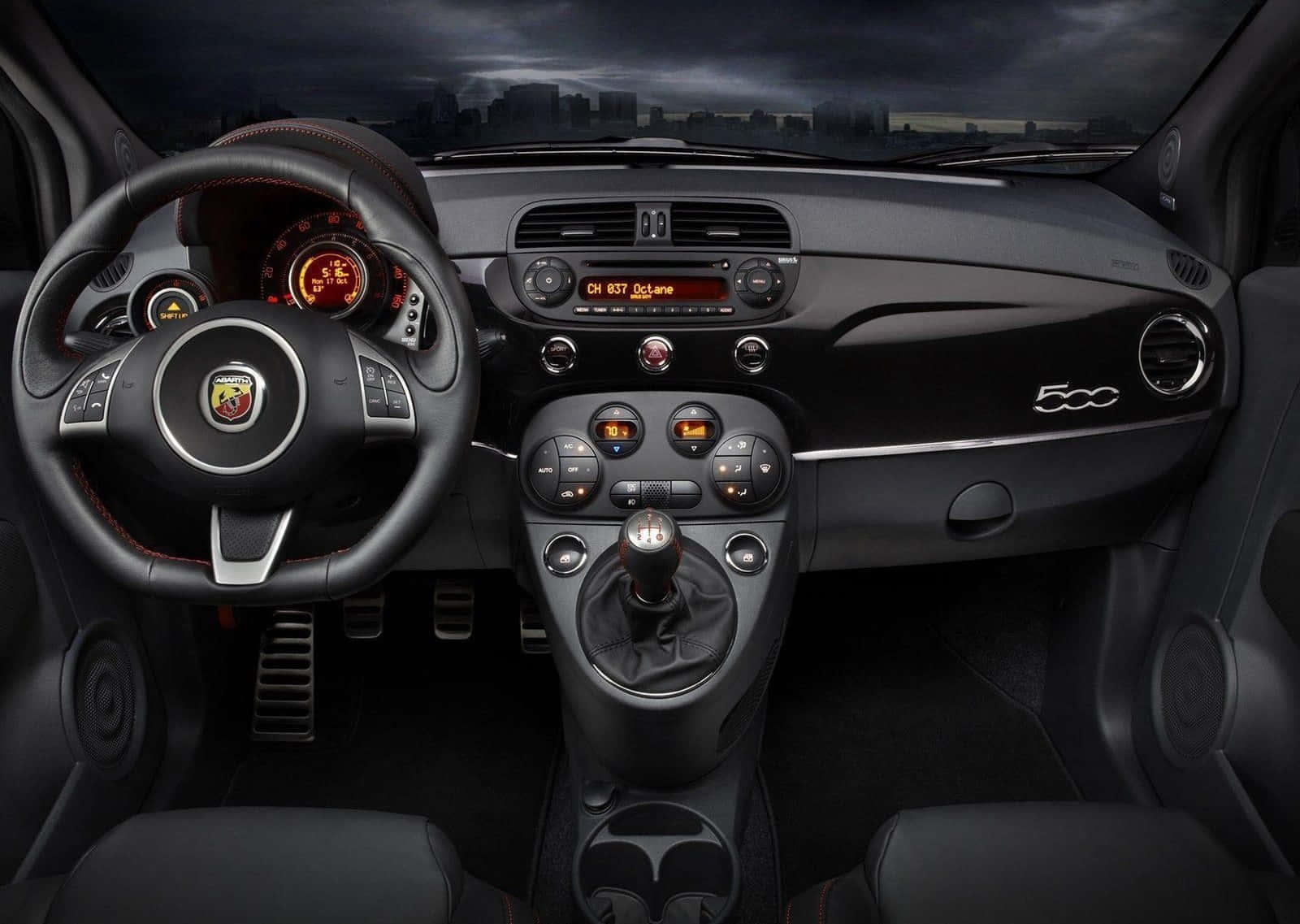 Abarth 595 - The Epitome Of Performance And Style Wallpaper