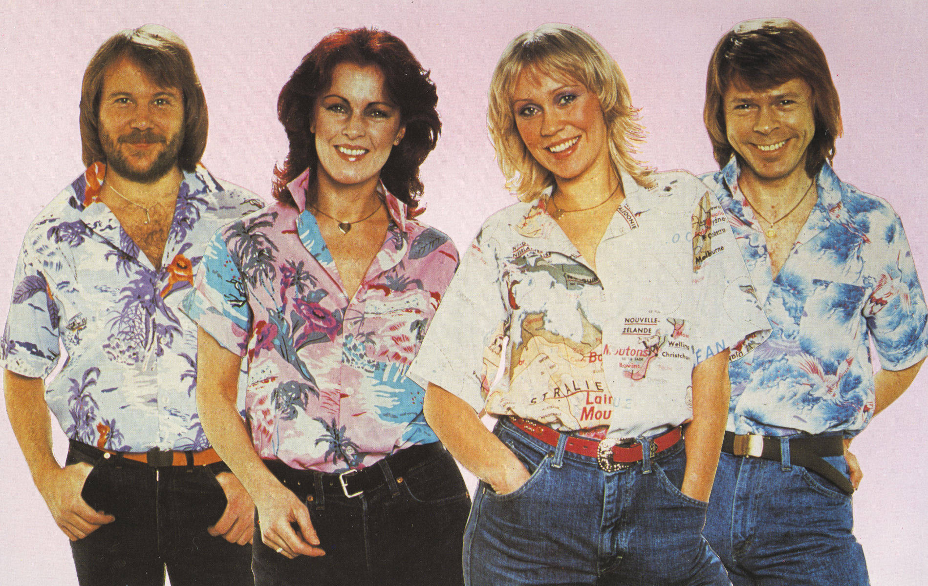 Abba In Hawaiian Shirts Wallpaper