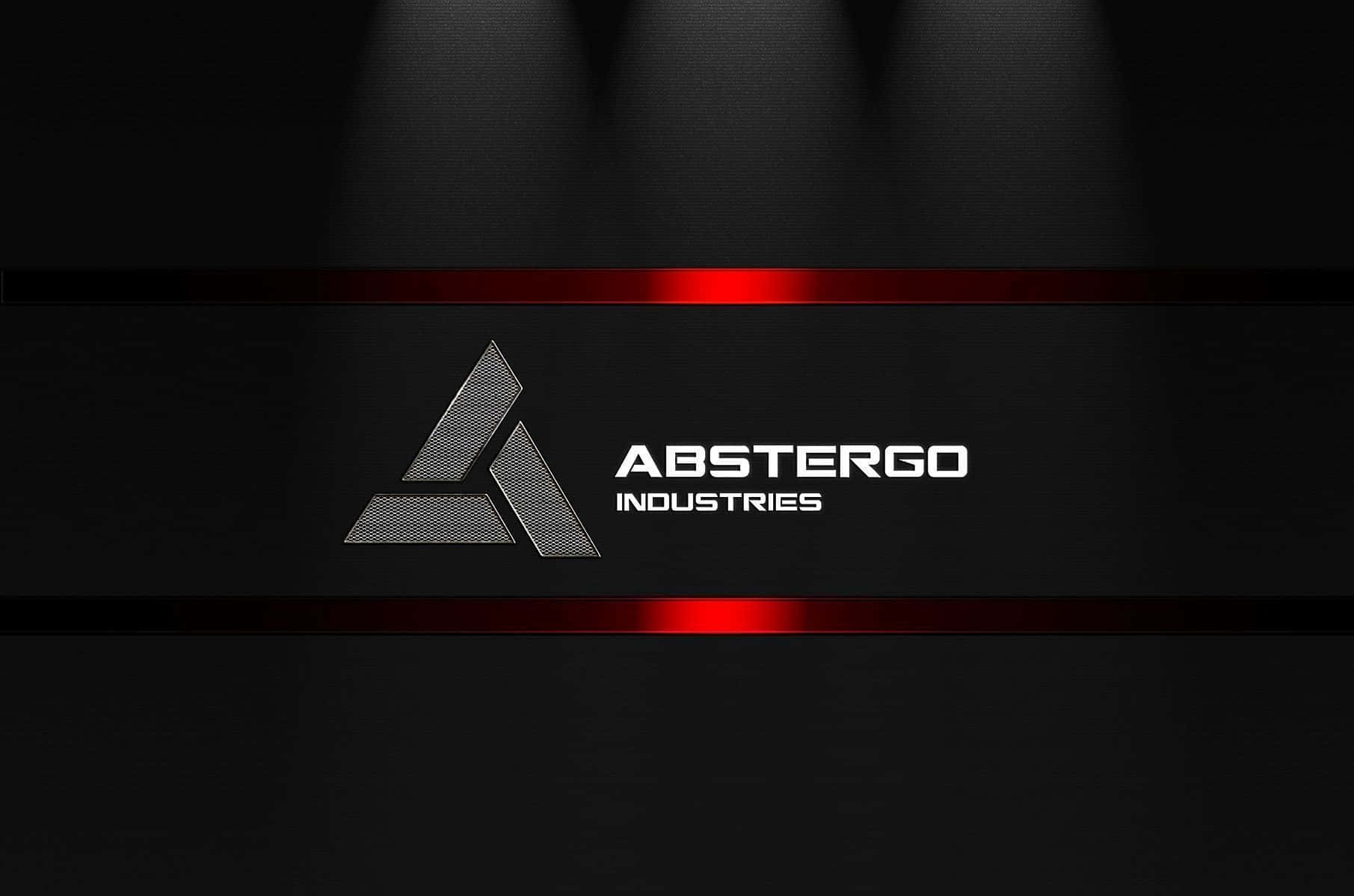 Abstergo Logo On Futuristic Digital Background Wallpaper