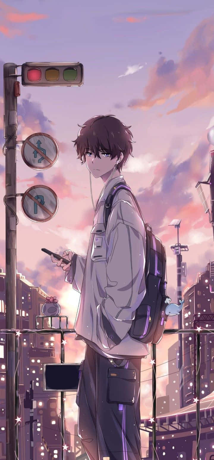 Abstract Aesthetic Cool Boy Android Anime Wallpaper