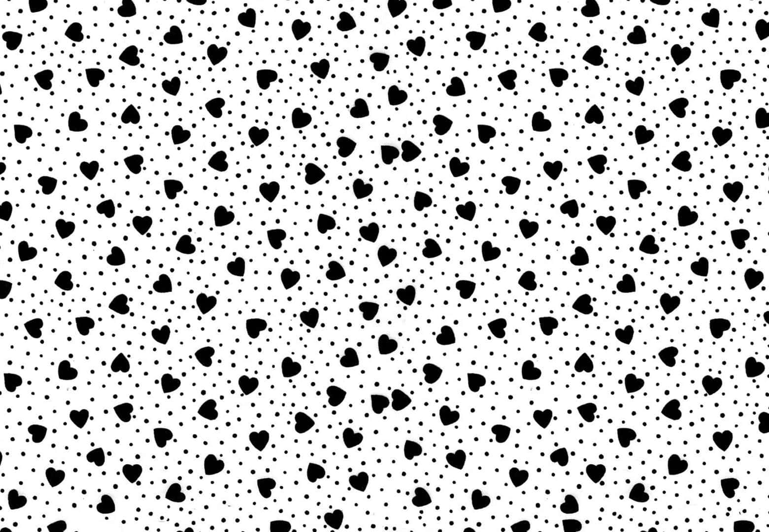 Abstract Black And White Dots Pattern Wallpaper