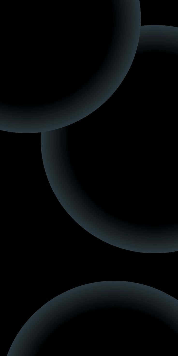 Abstract Black Circles Design Wallpaper