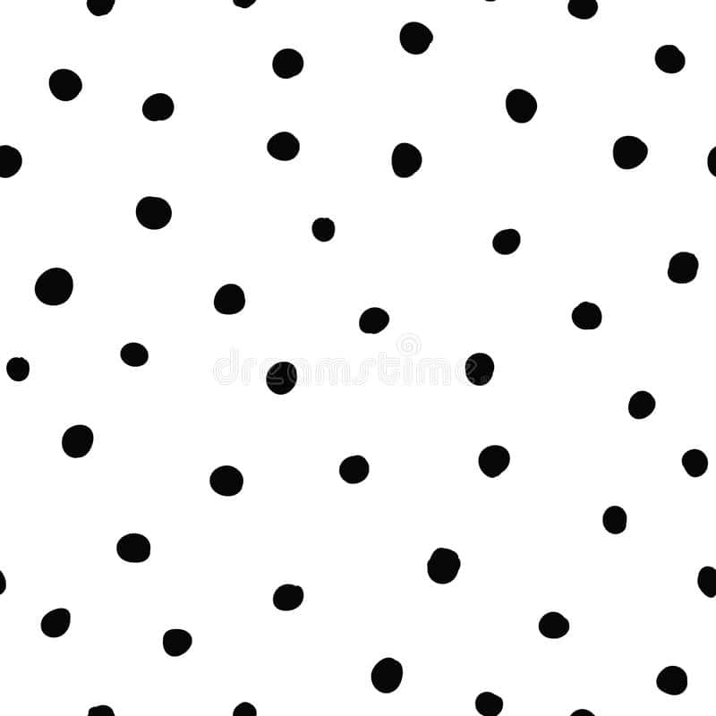 Abstract Black Dots Pattern Wallpaper