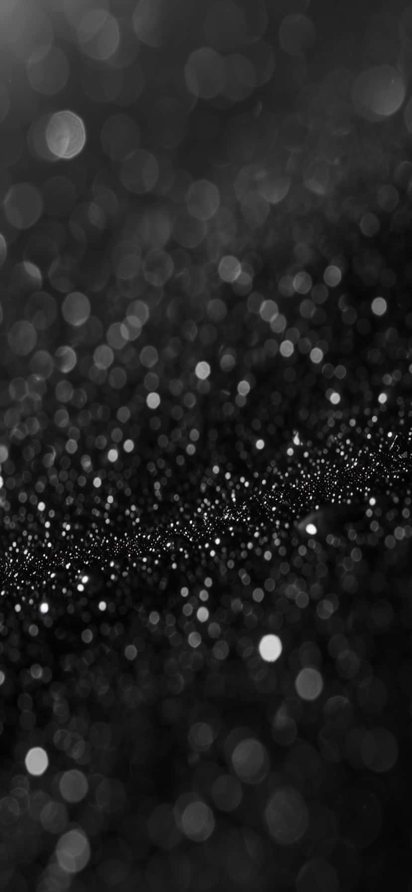 Abstract Black Glitter Bokeh Background Wallpaper