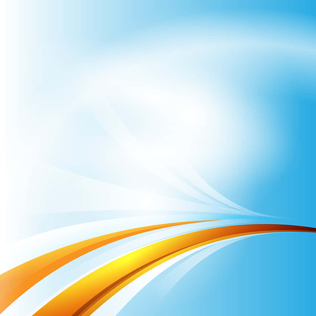 Abstract_ Blue_and_ Orange_ Curves_ Background Wallpaper