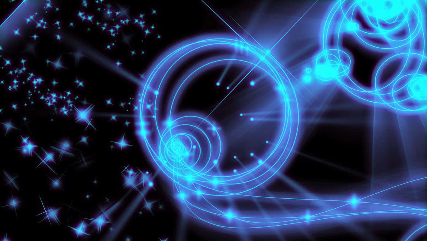 Abstract Blue D J Lighting Effects Wallpaper