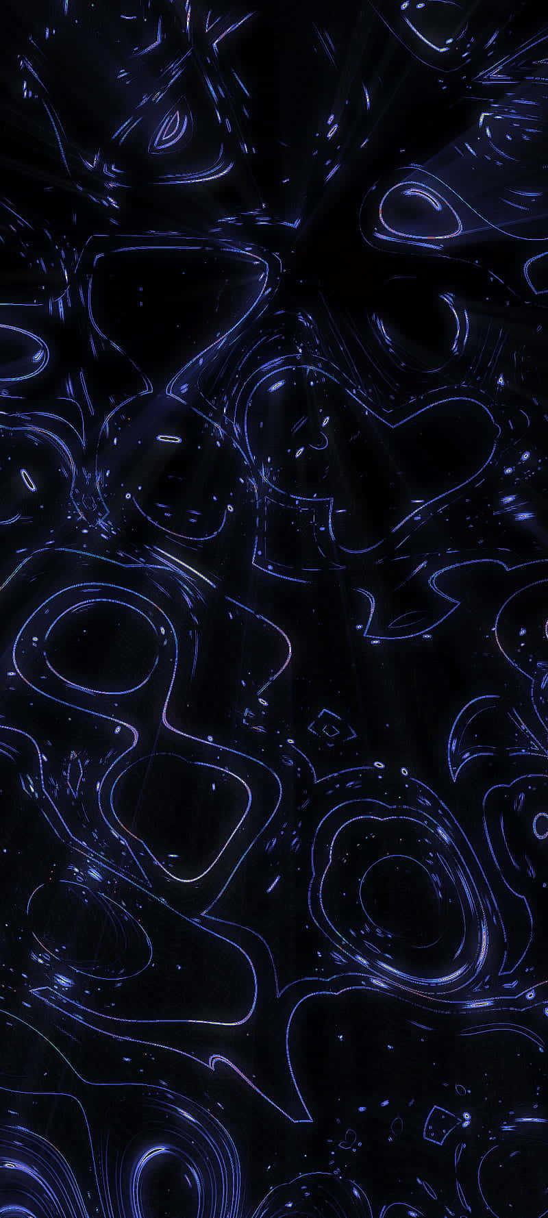 Abstract Blue Liquid Motion Wallpaper