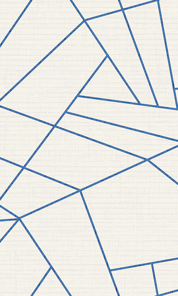 Abstract Blue Pattern With Geometric Shapes Wallpaper