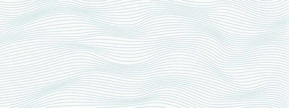 Abstract Blue Wavy Lines Background Wallpaper