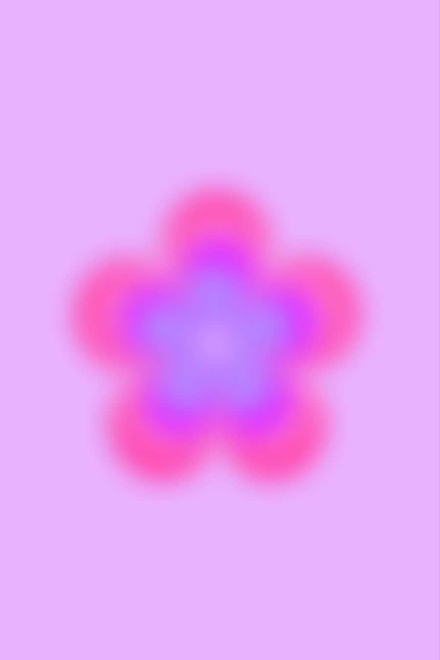 Abstract Blurry Flower Art Wallpaper