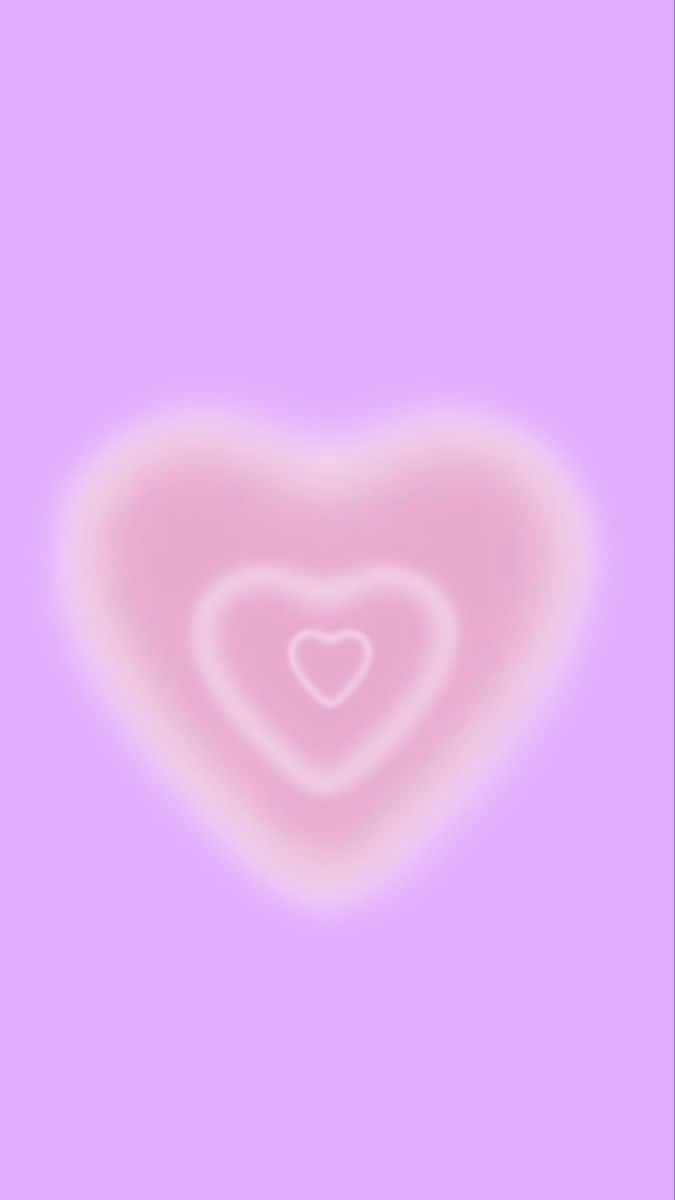 Abstract Blurry Heart Background Wallpaper