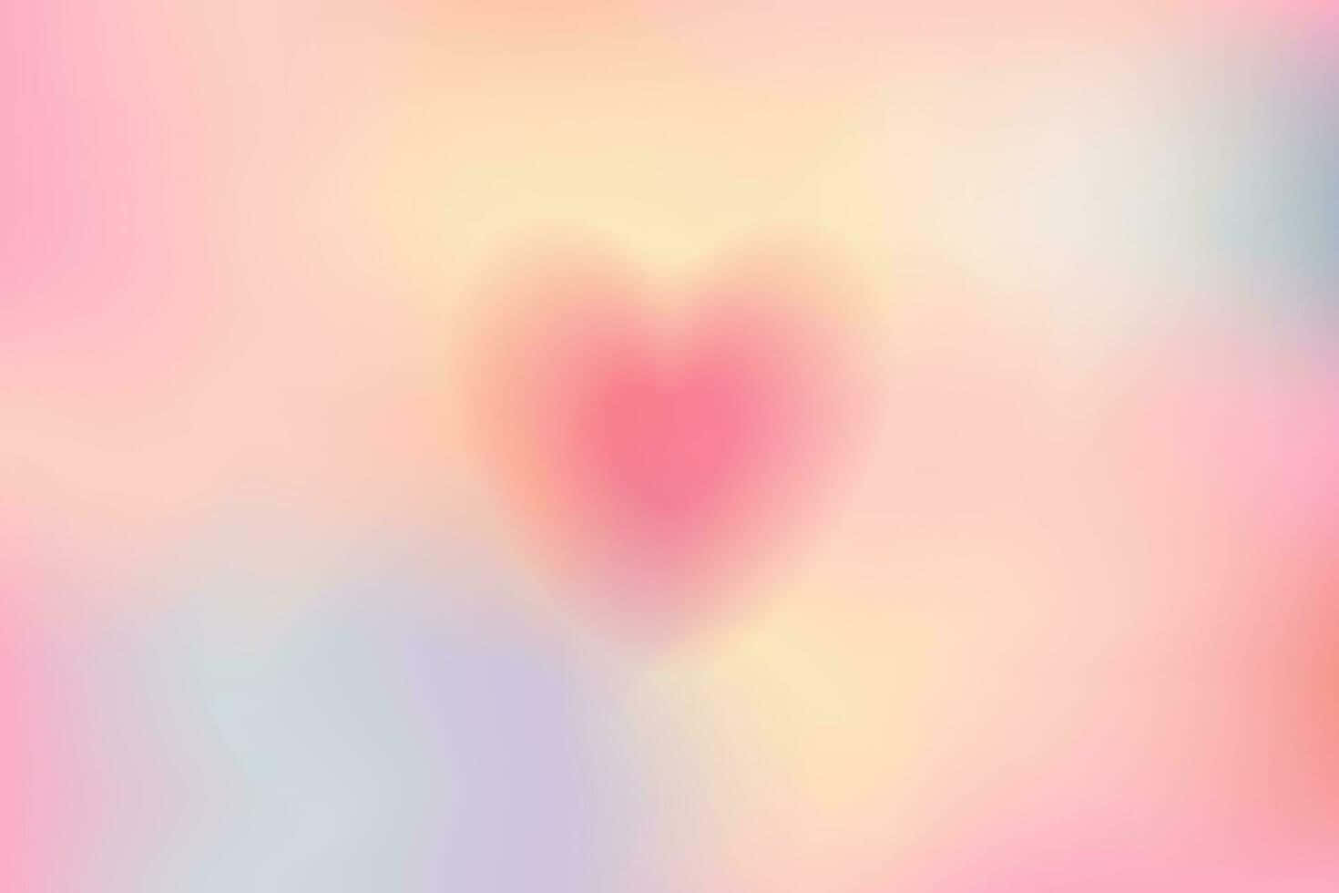 Abstract Blurry Heart Background Wallpaper