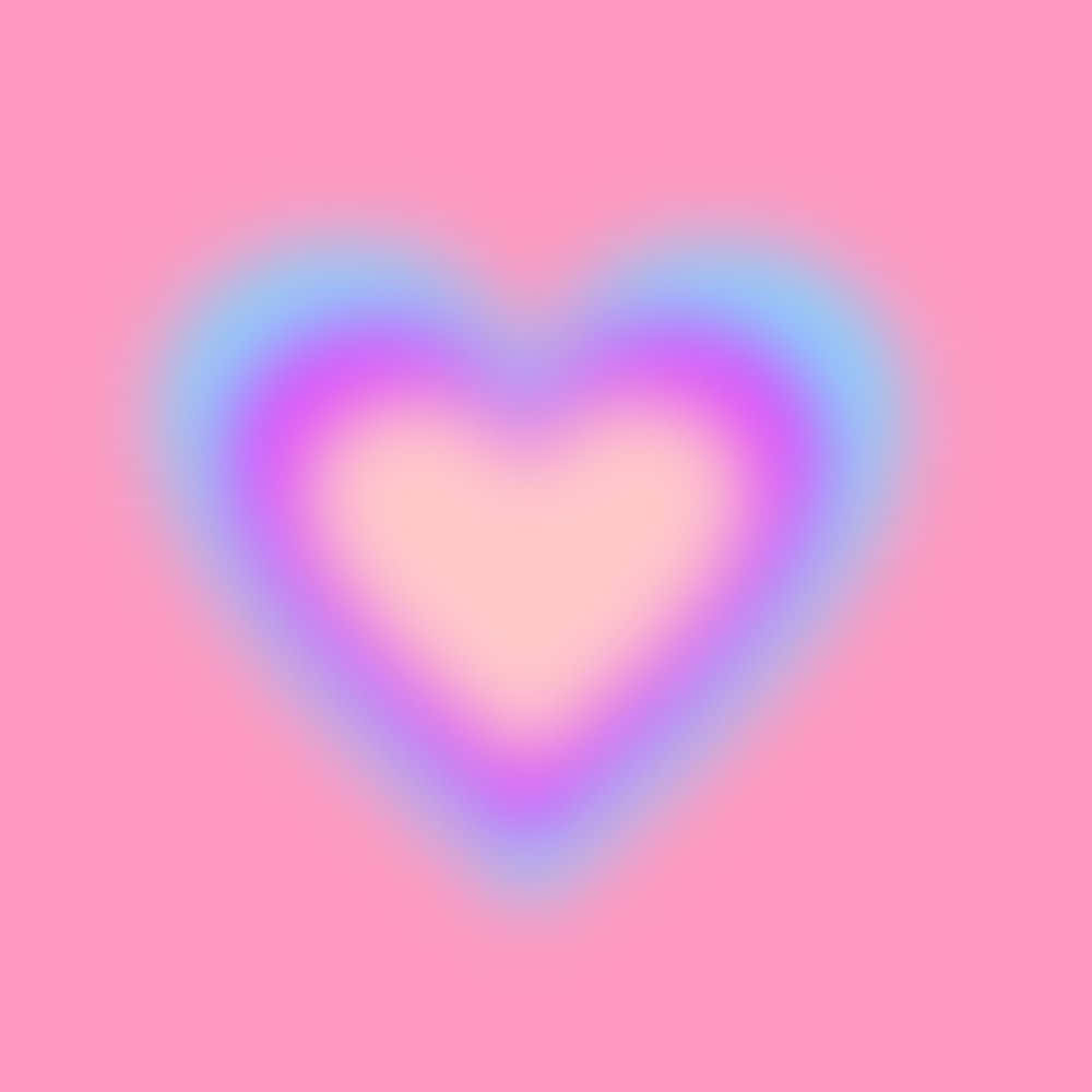 Abstract Blurry Heart Background Wallpaper