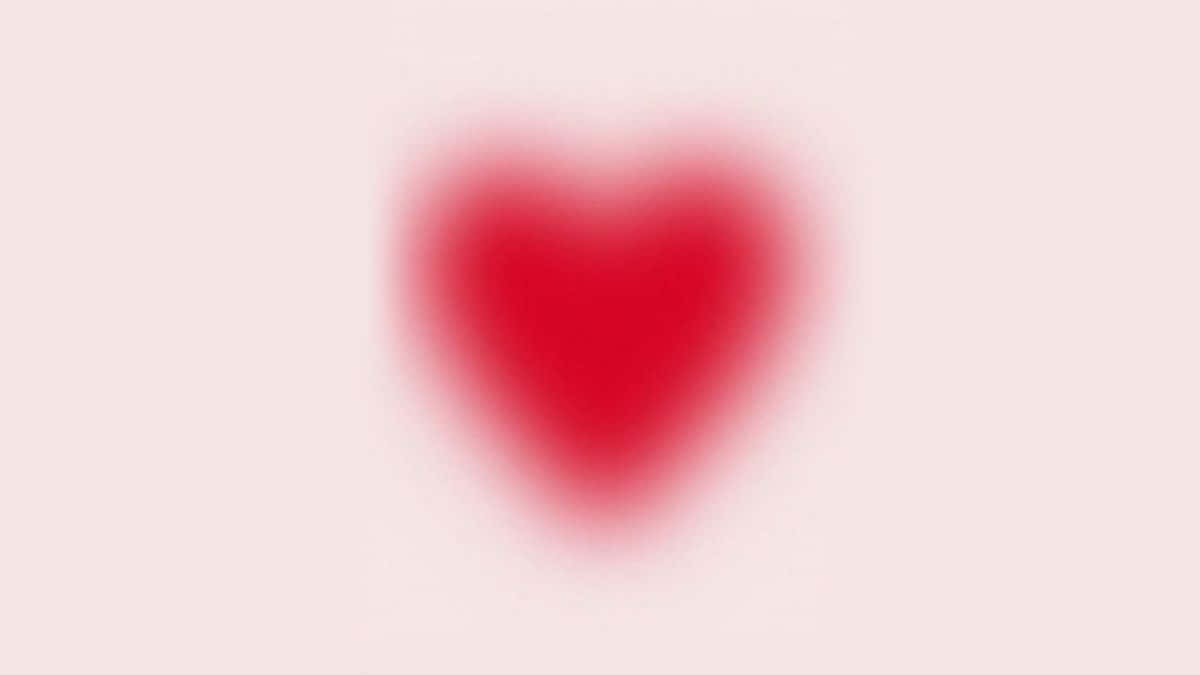 Abstract Blurry Red Heart Wallpaper