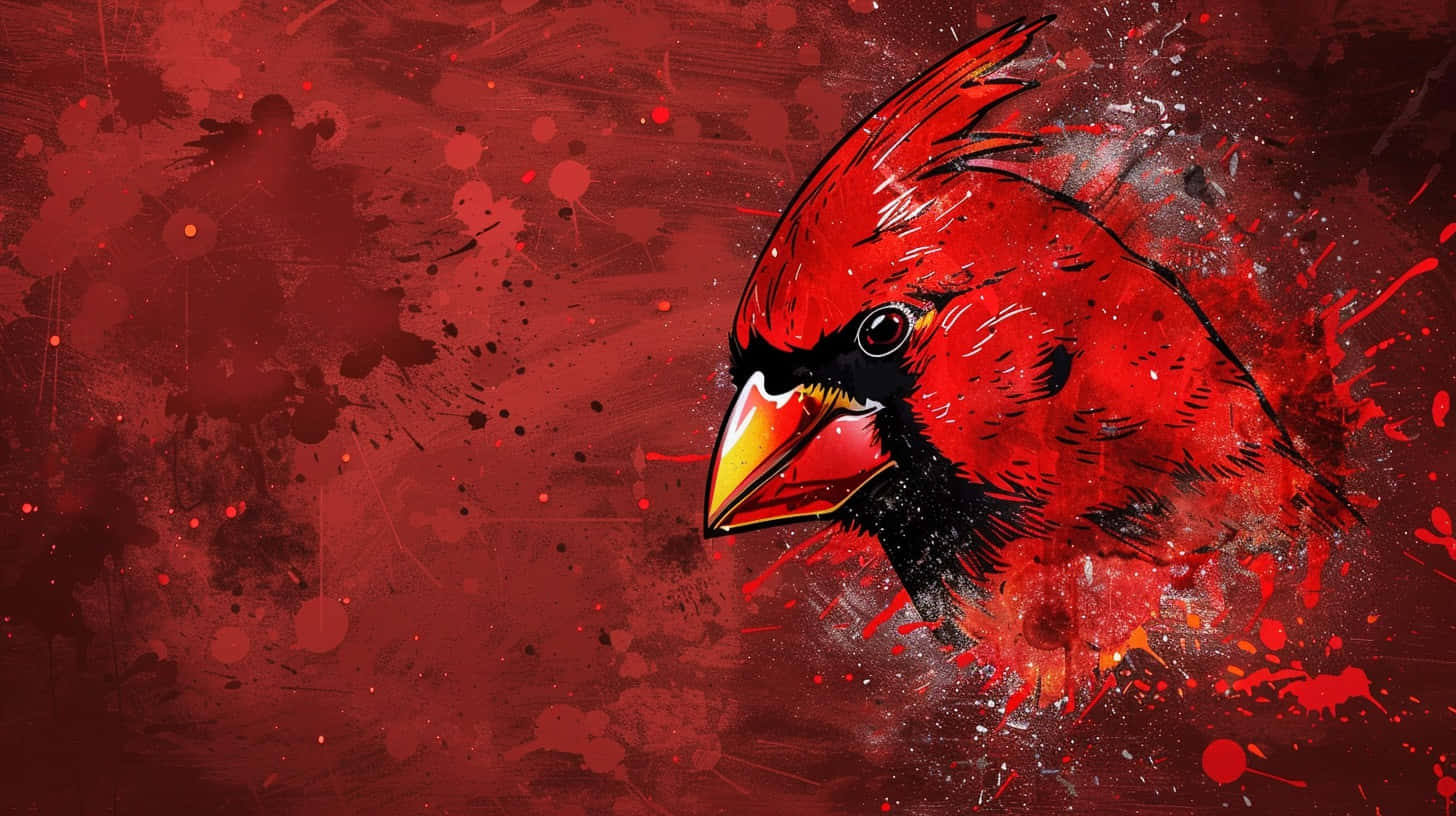 Abstract Cardinal Artwork Wallpaper