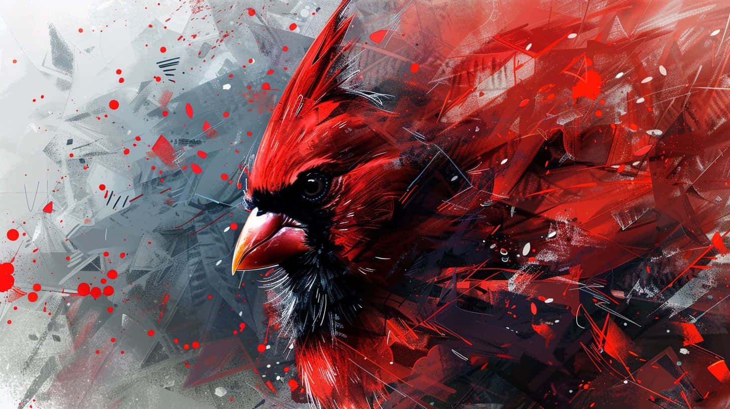 Abstract Cardinal Artwork Wallpaper