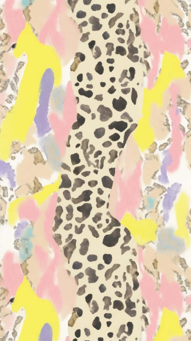 Abstract Cheetah Print Artwork Wallpaper