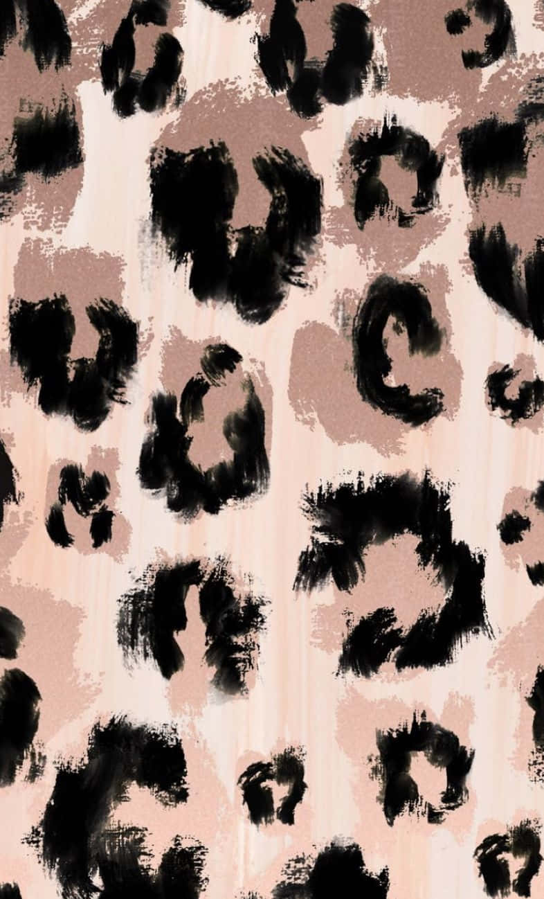 Abstract Cheetah Print Texture Wallpaper