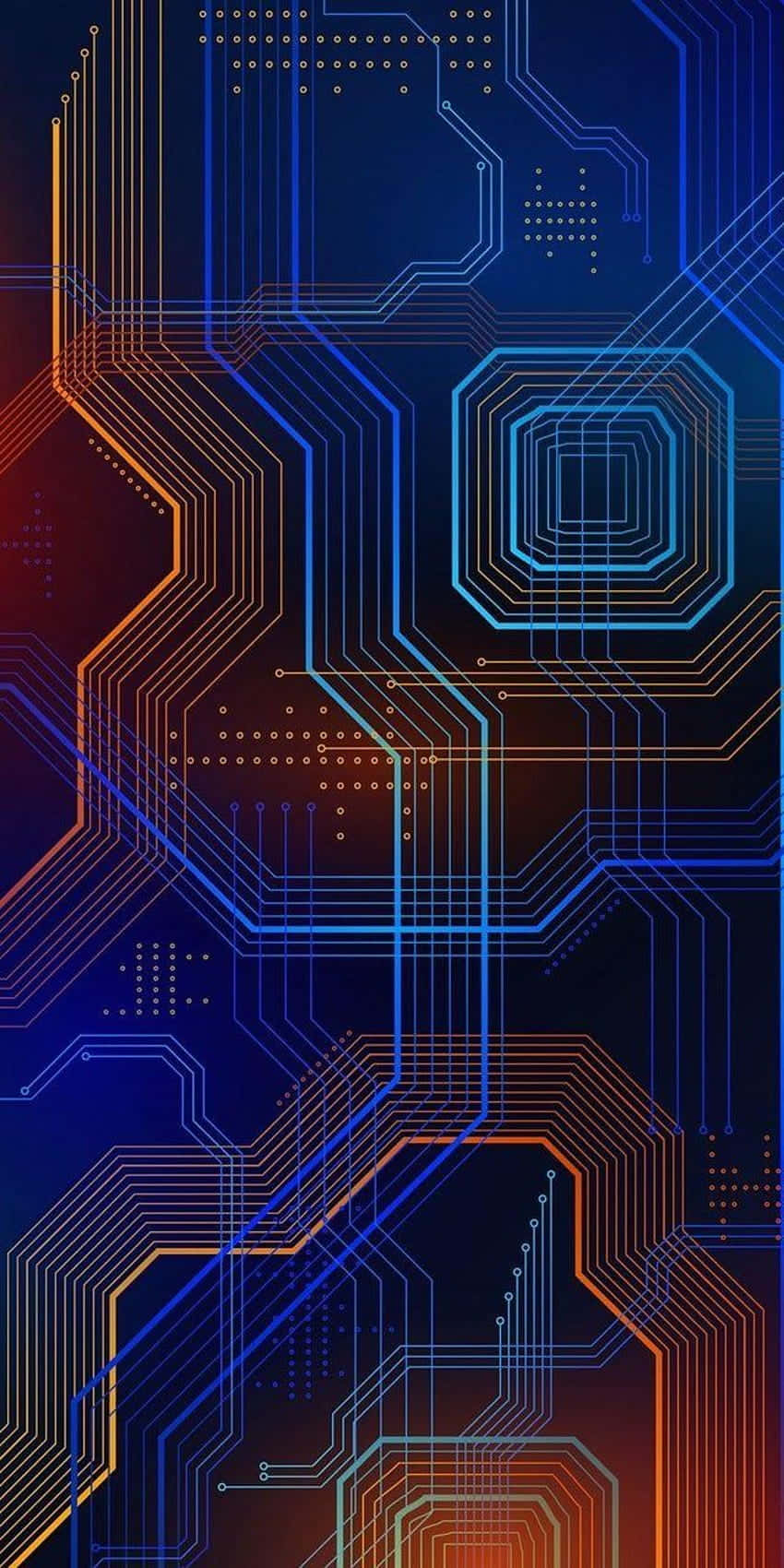 Abstract Circuitry Background Wallpaper