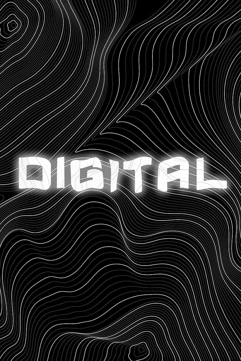 Abstract Digital Topography Art Wallpaper