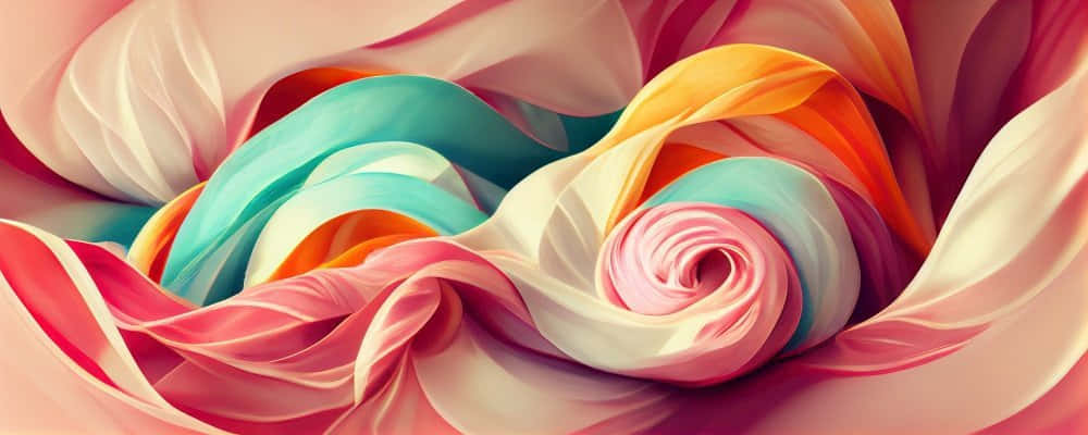 Abstract Floral Swirls Wallpaper