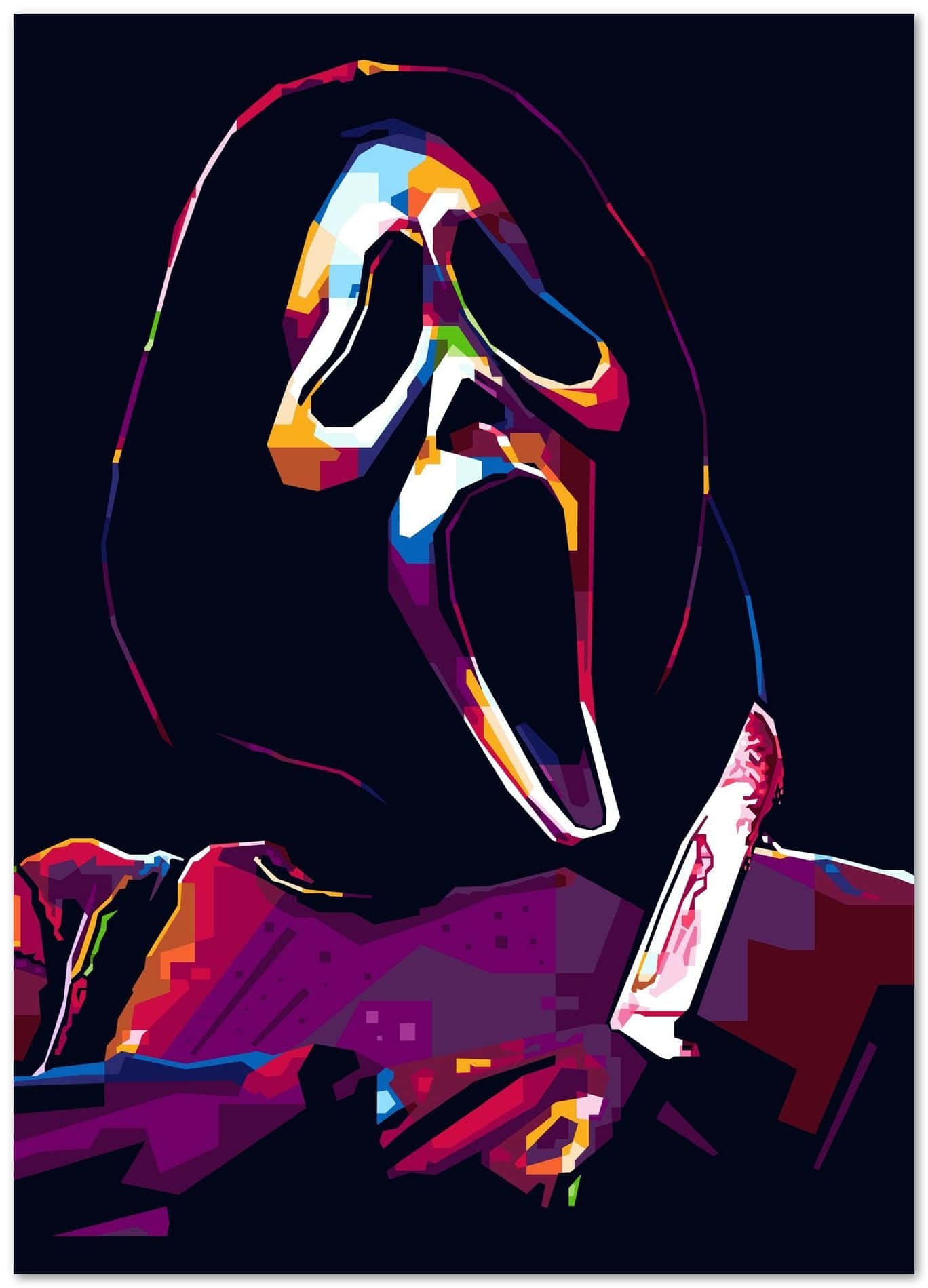 Abstract Ghostface Artwork Wallpaper