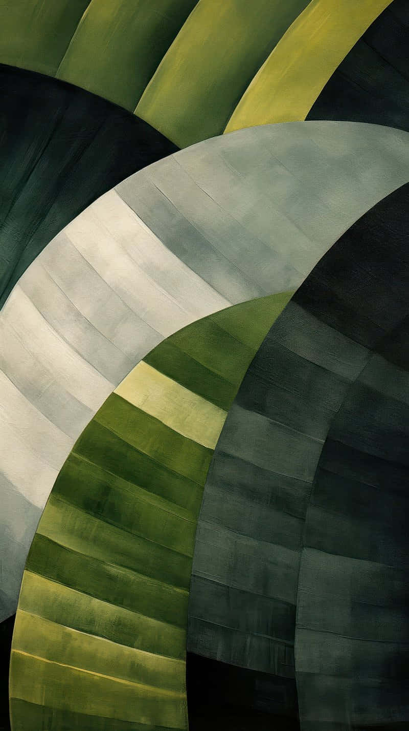 Abstract_ Green_and_ Gray_ Curves Wallpaper