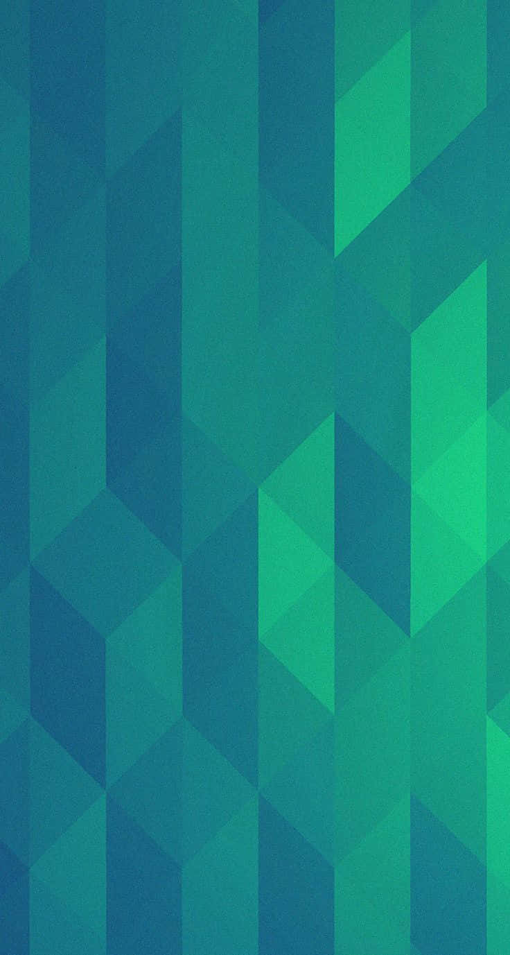 Abstract Green Geometric Pattern Wallpaper