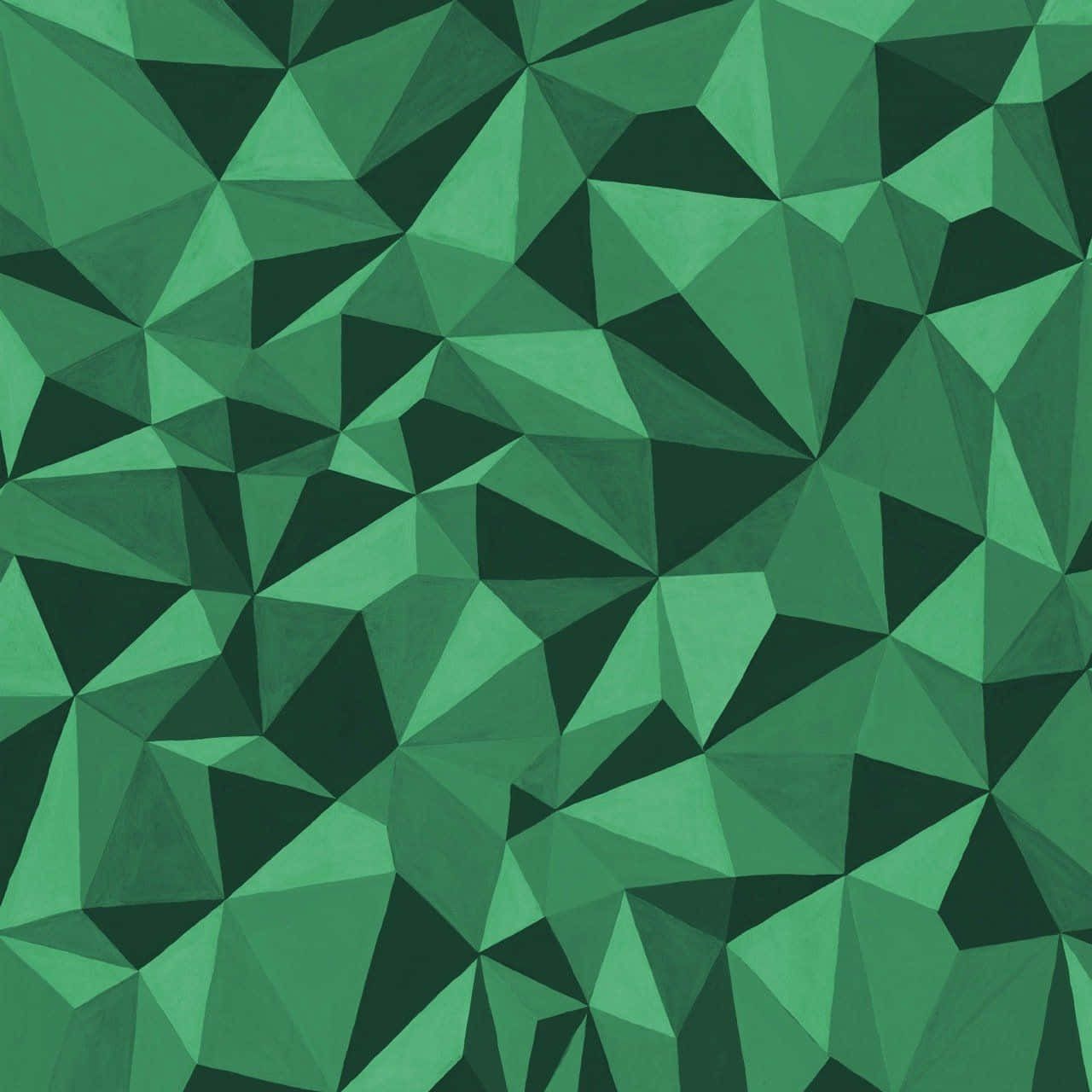 Abstract Green Geometric Pattern Wallpaper