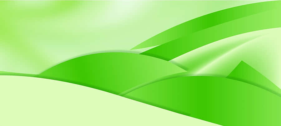 Abstract Green Waves Vector Background Wallpaper