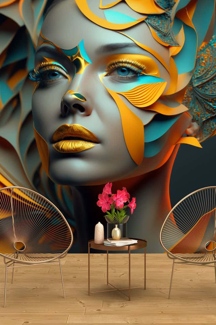 Abstract Hair Stylist Artwork Wallpaper