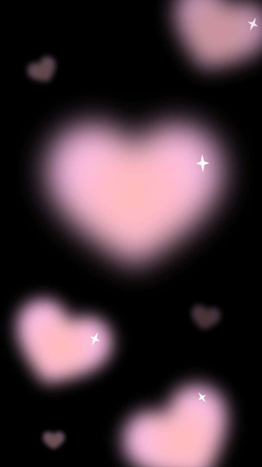 Abstract Heart Aura Bokeh Wallpaper