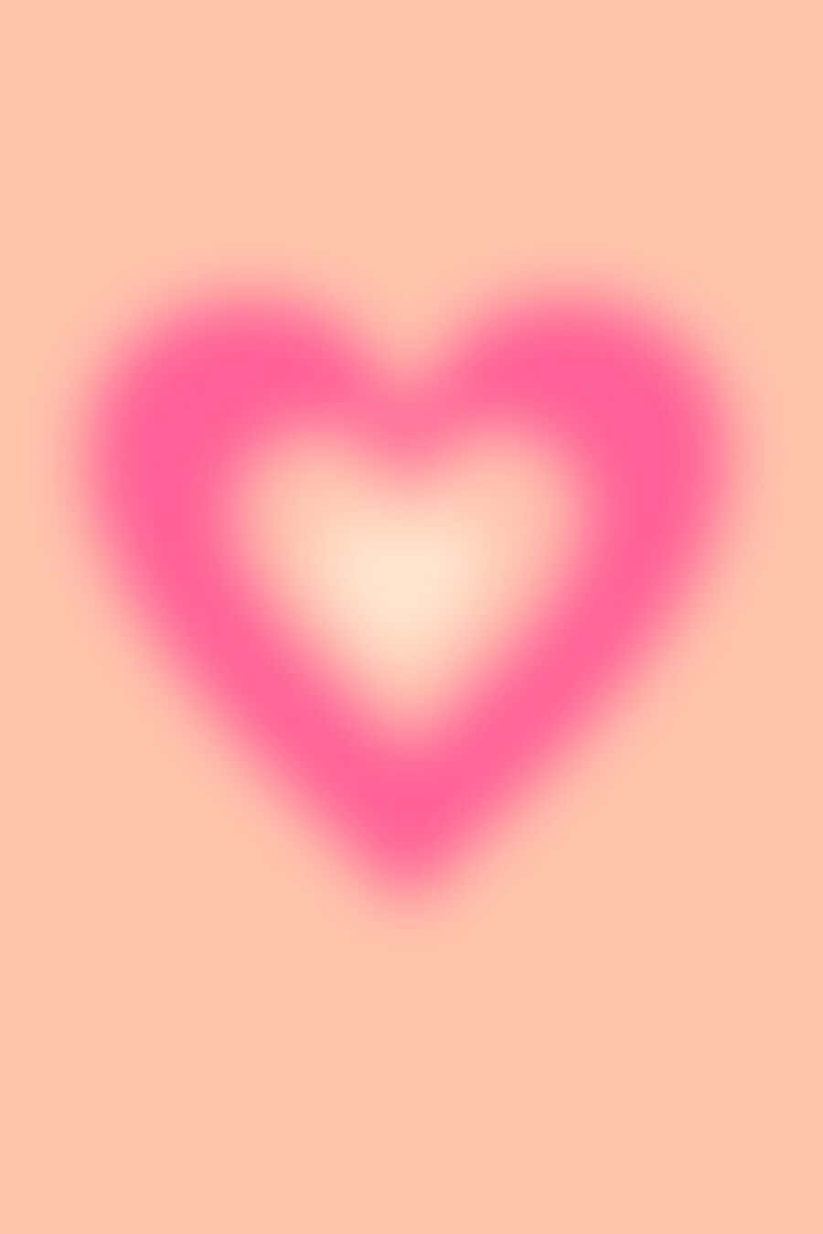 Abstract Heart Blur Background Wallpaper