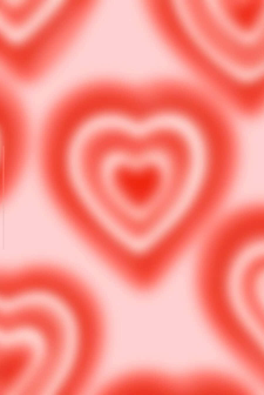 Abstract Hearts Pattern Wallpaper