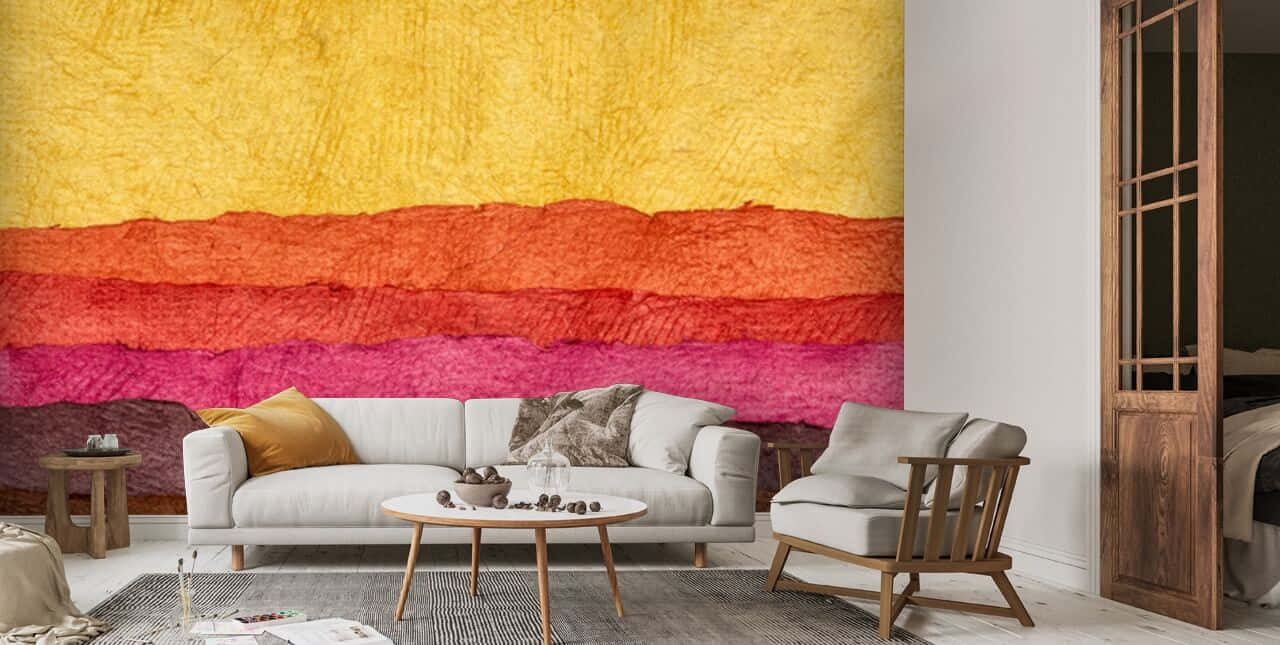 Abstract Landscape Wall Art Living Room Wallpaper