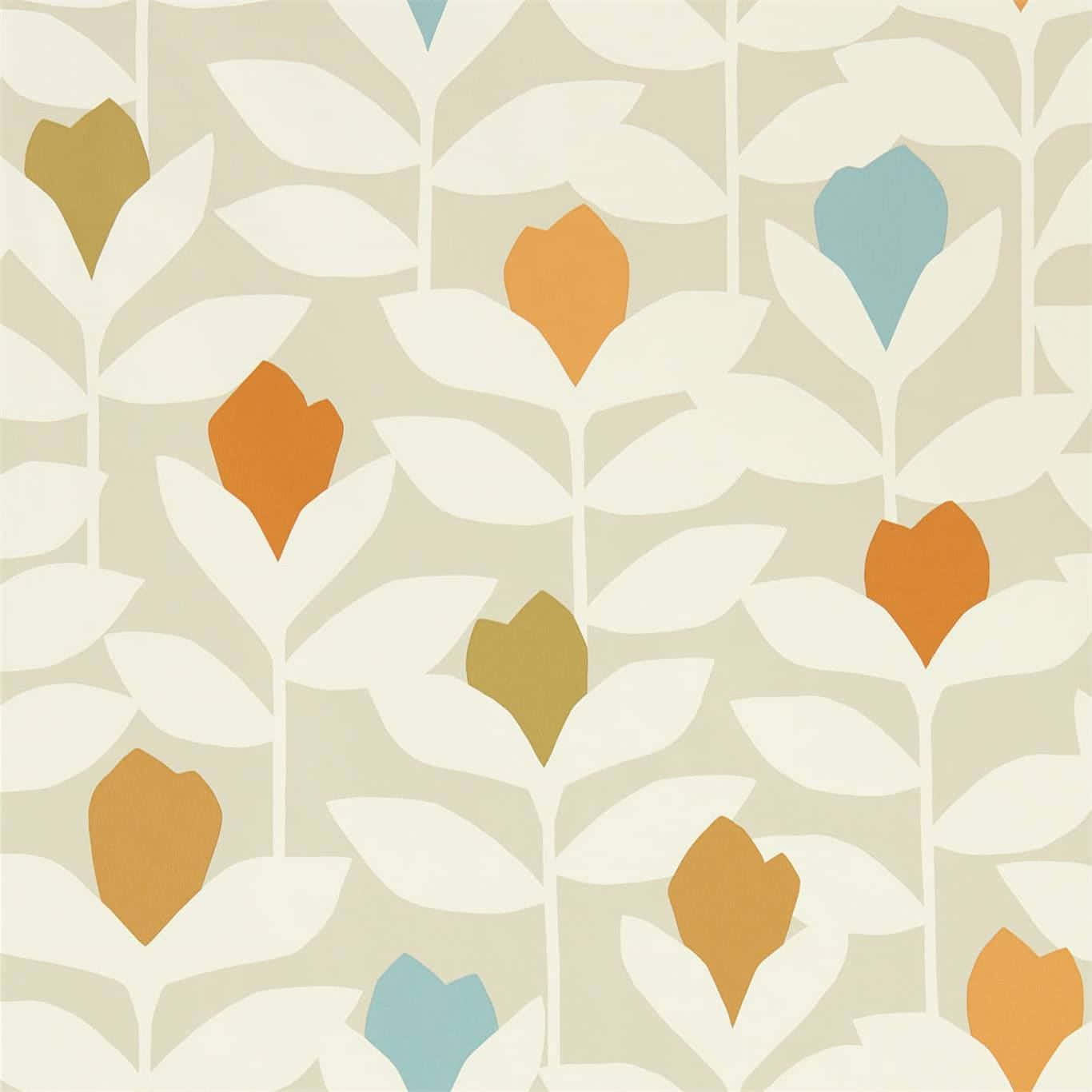 Abstract Leaf Pattern Wallpaper Wallpaper