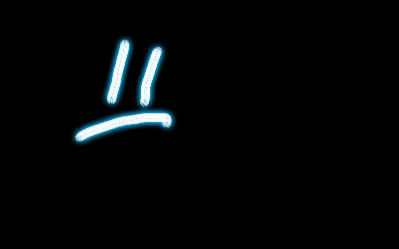 Abstract Light Pattern Sad Face Wallpaper