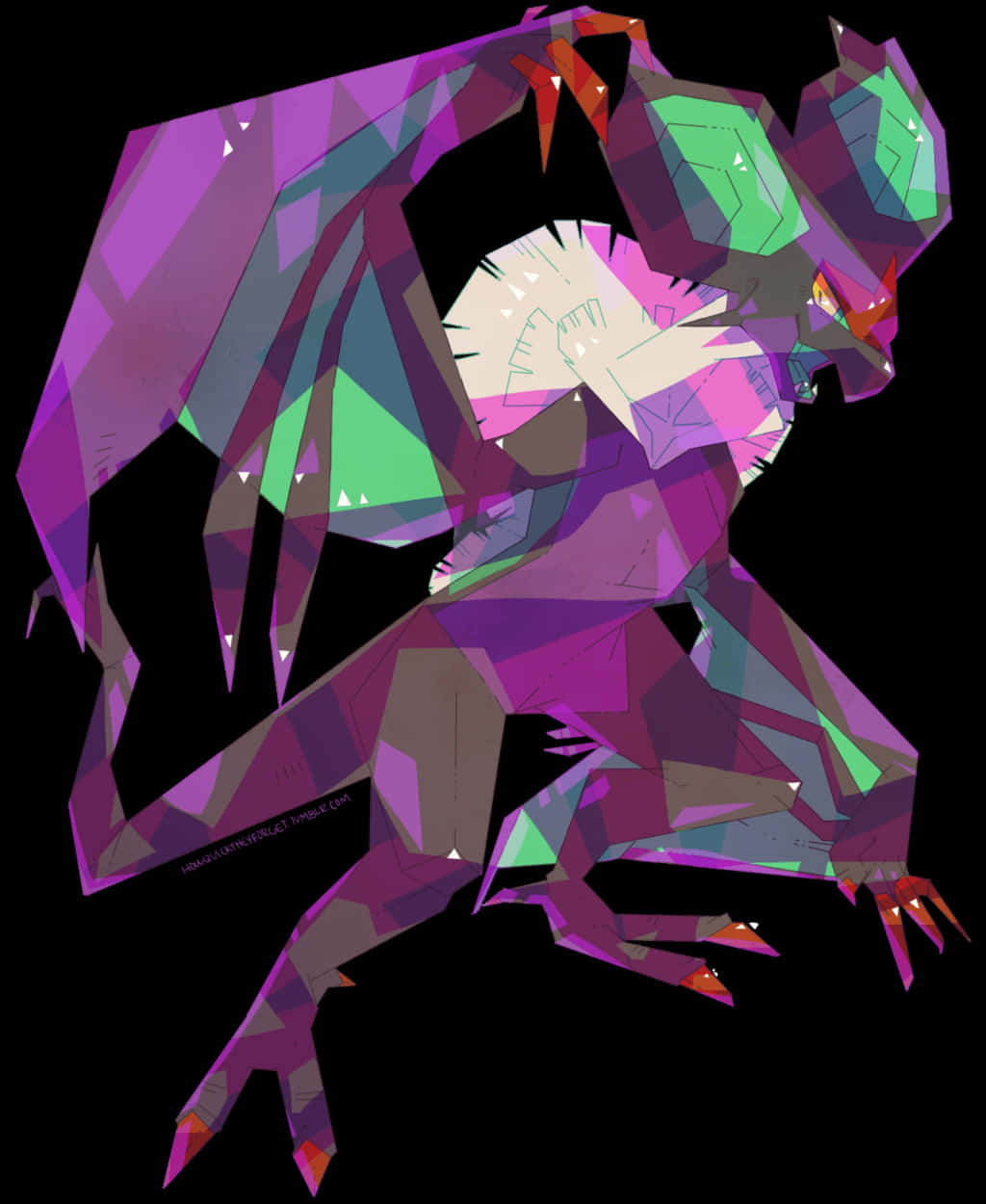 Abstract Noivern Artwork Wallpaper