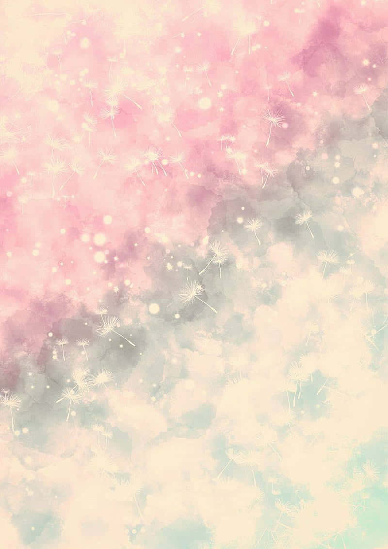 Abstract Pastel Dandelion Background Wallpaper