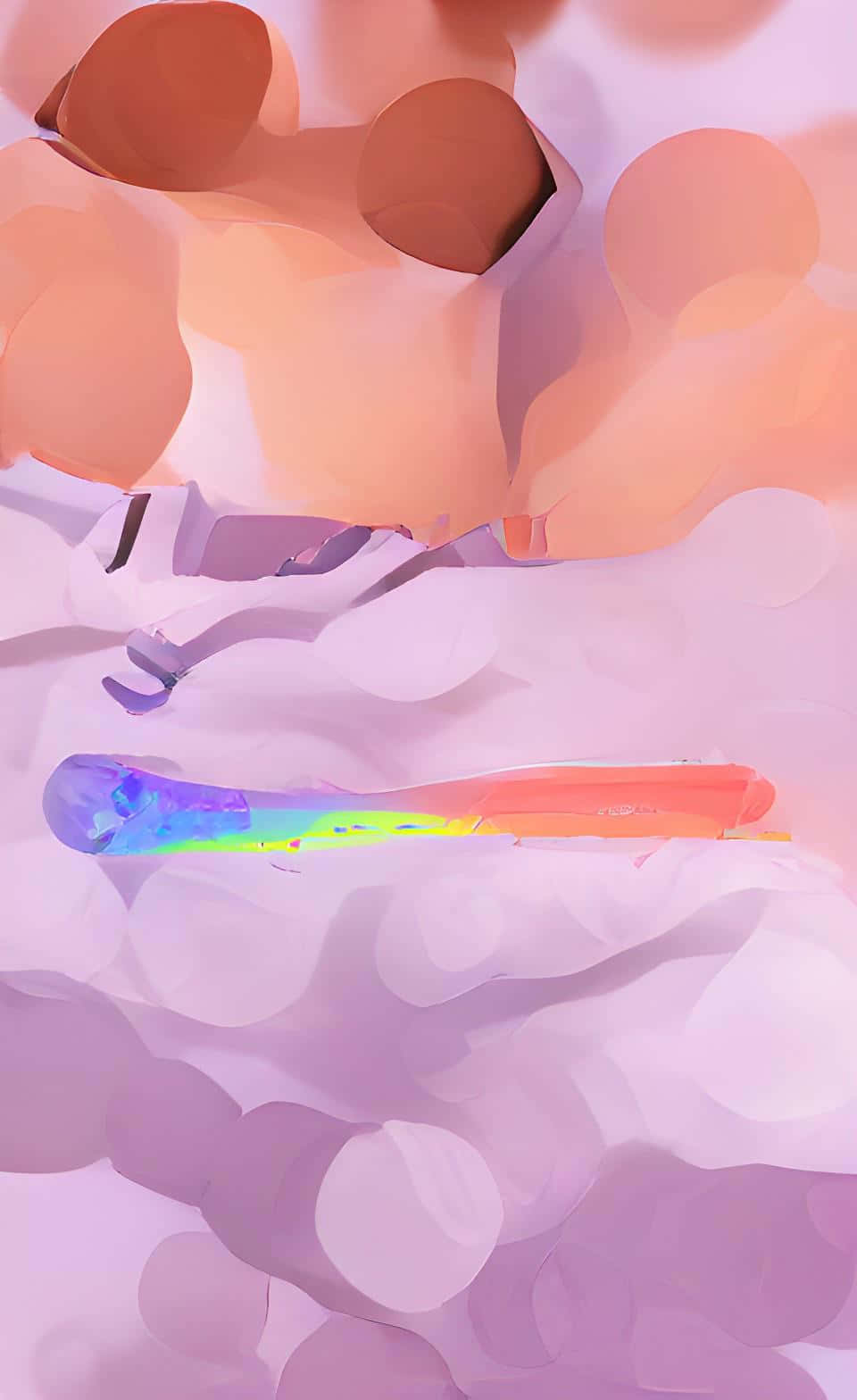 Abstract Pastel Lesbian Pride Art Wallpaper