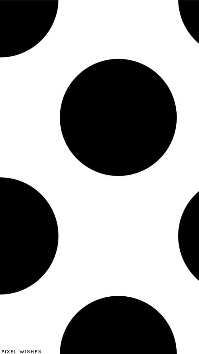 Abstract Pattern Of Black Dots Wallpaper