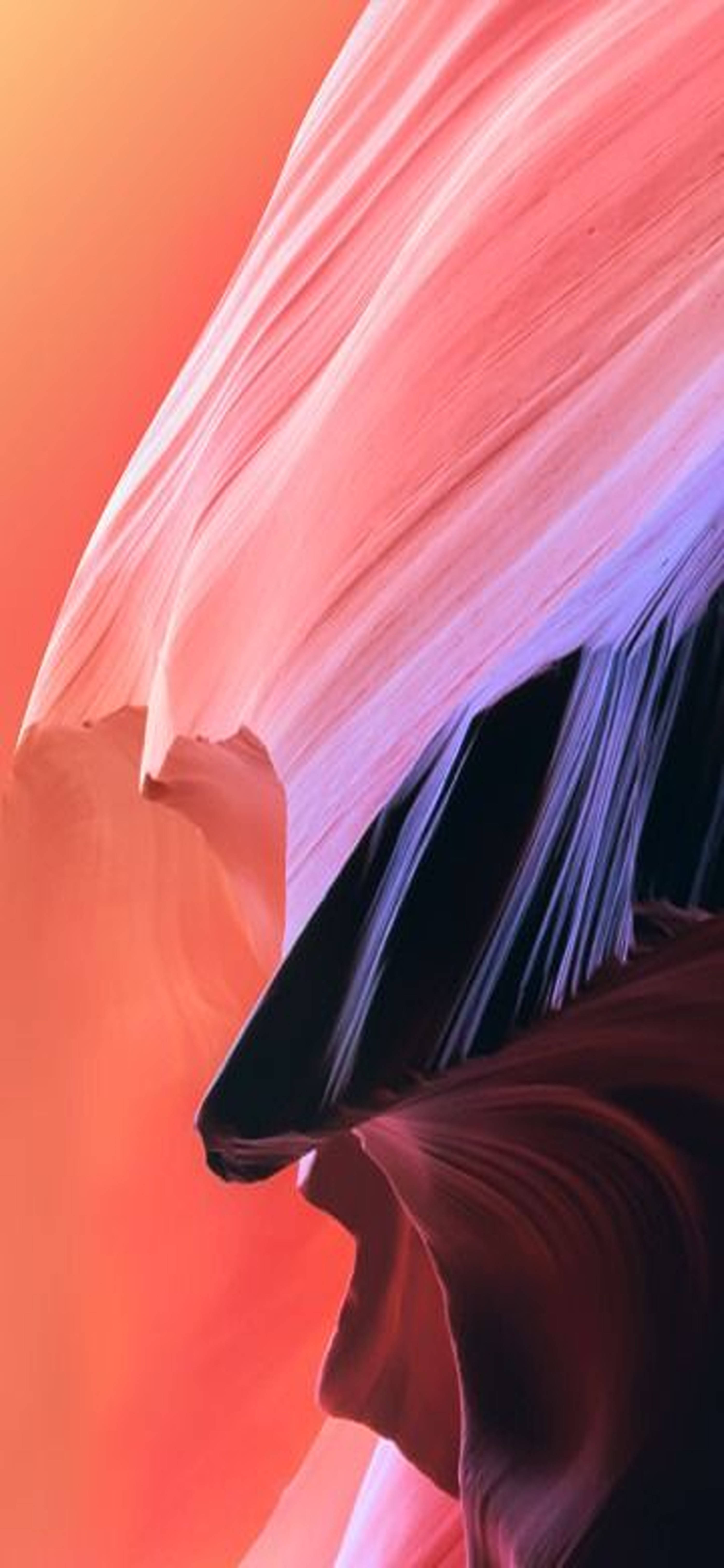 Abstract Peach Hue Redmi Note 9 Pro Wallpaper