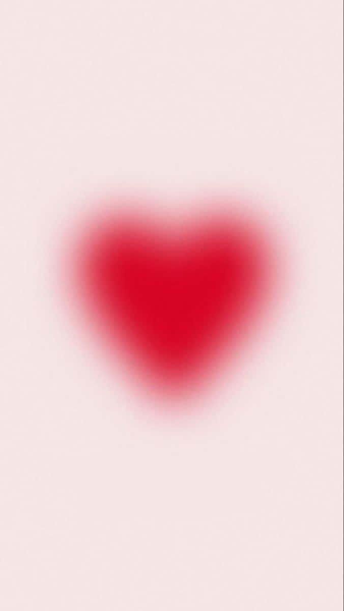 Abstract Pink Heart Aura Wallpaper