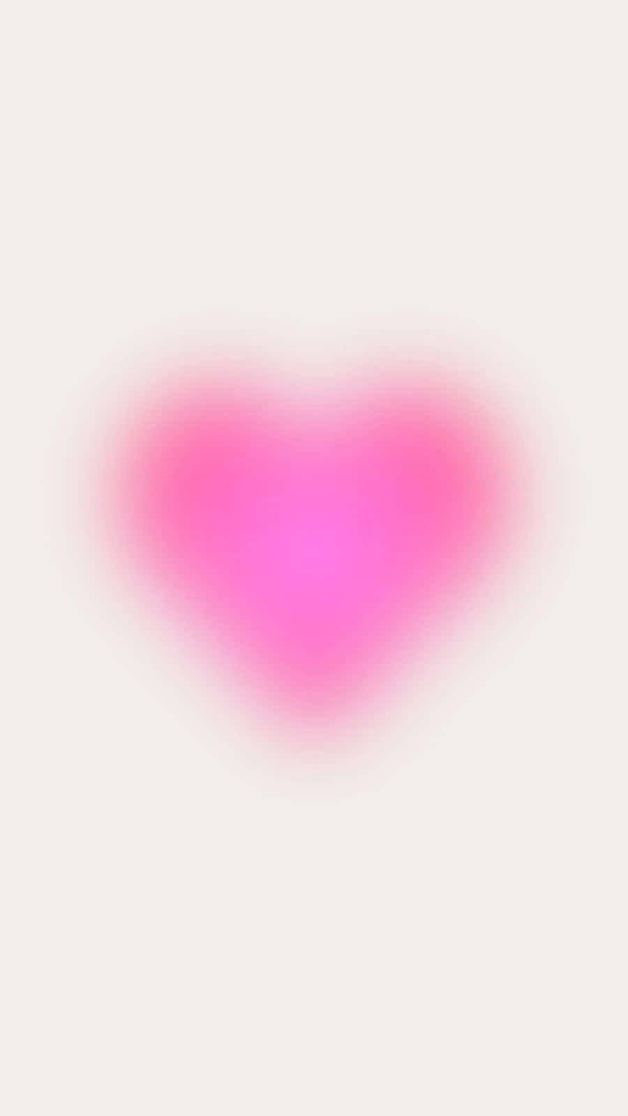 Abstract Pink Heart Glow Wallpaper