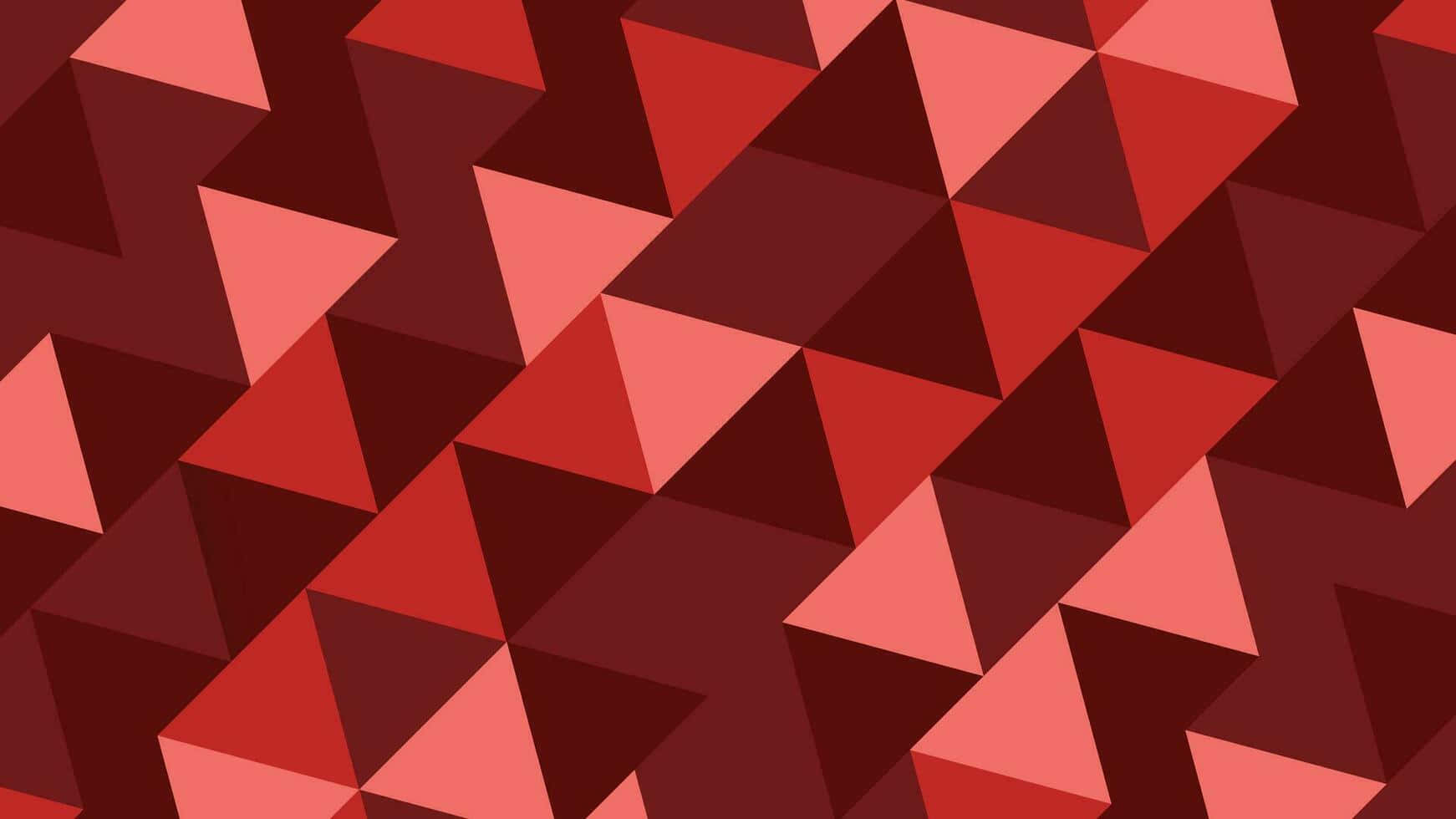 Abstract Red Triangle Pattern.jpg Wallpaper