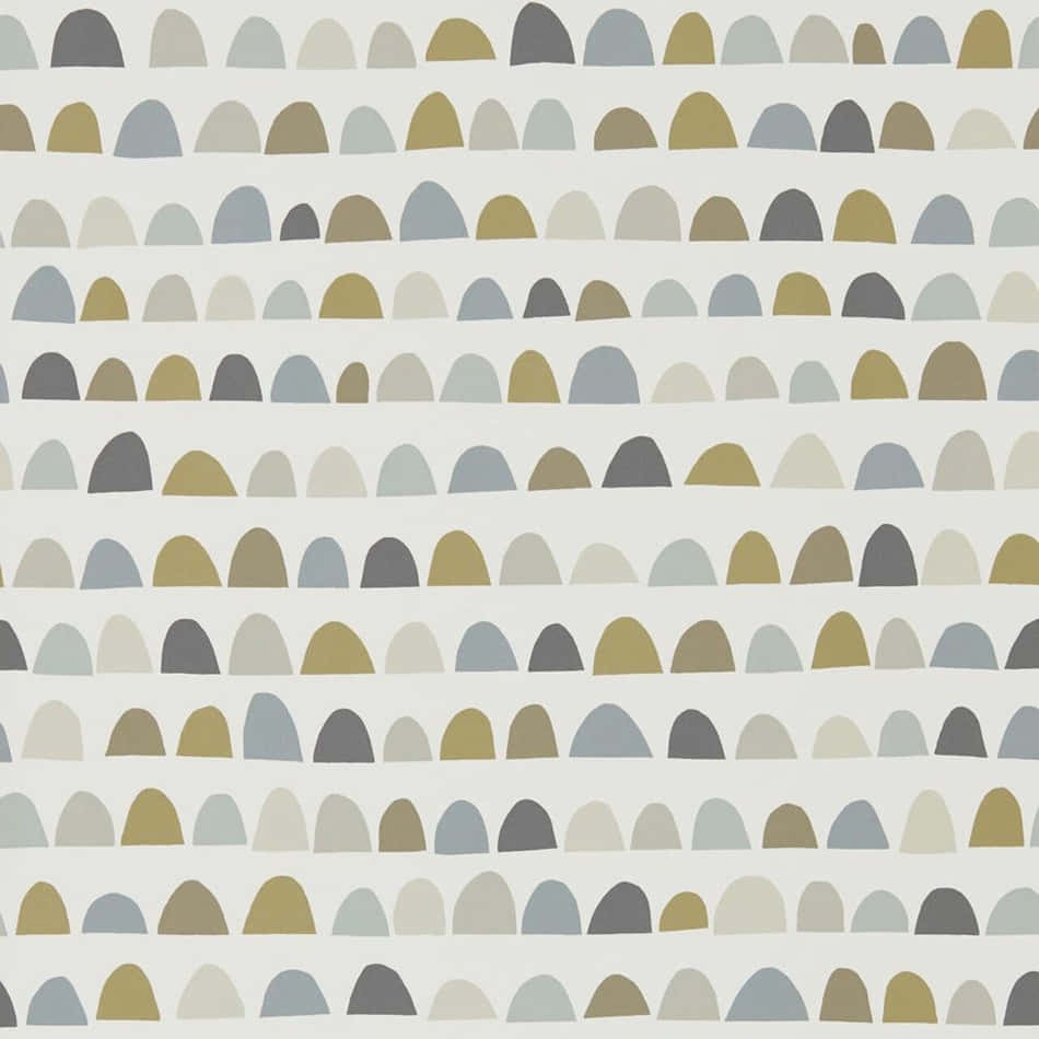 Abstract Semicircle Pattern Wallpaper