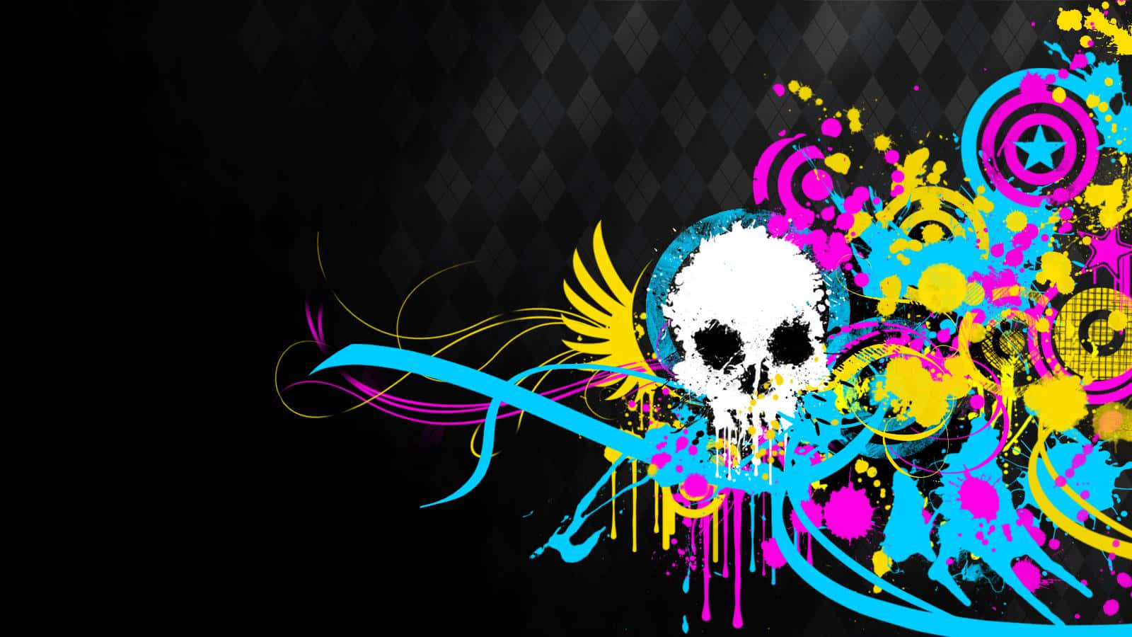 Abstract Skull Artwork Wallpaper