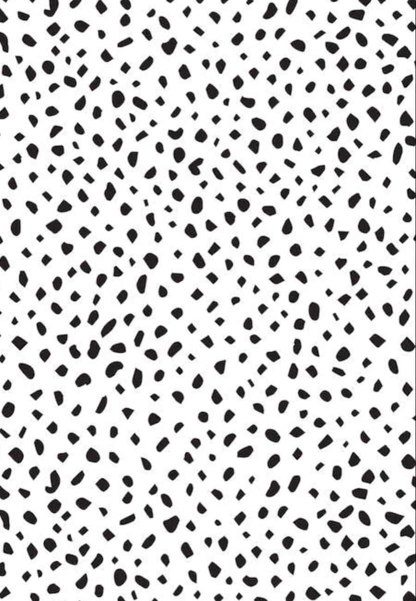 Abstract, Vibrant Black Dots Wallpaper