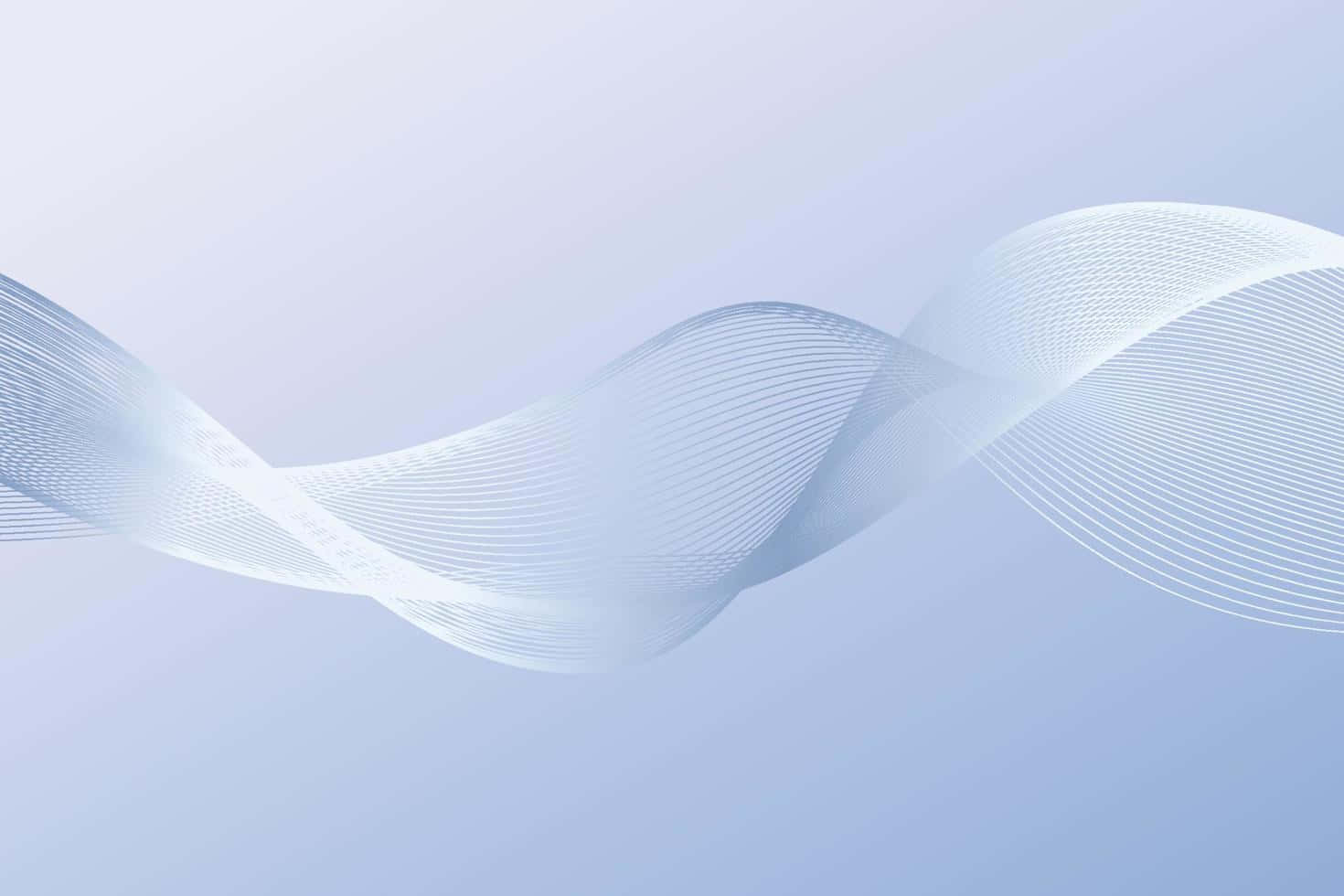 Abstract White Wave Pattern Wallpaper