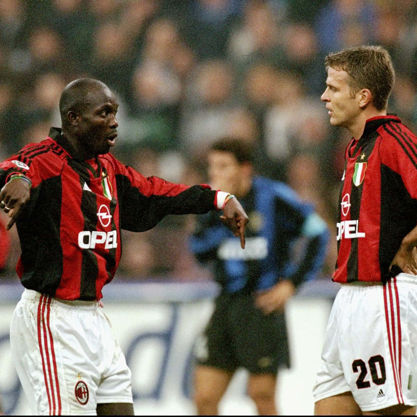 Ac Milan George Weah And Oliver Bierhoff Wallpaper